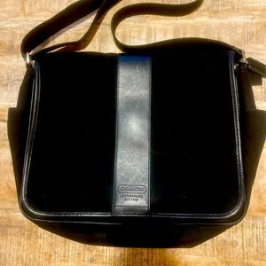 Coach Black Nylon Diaper Bag / Messenger Bag